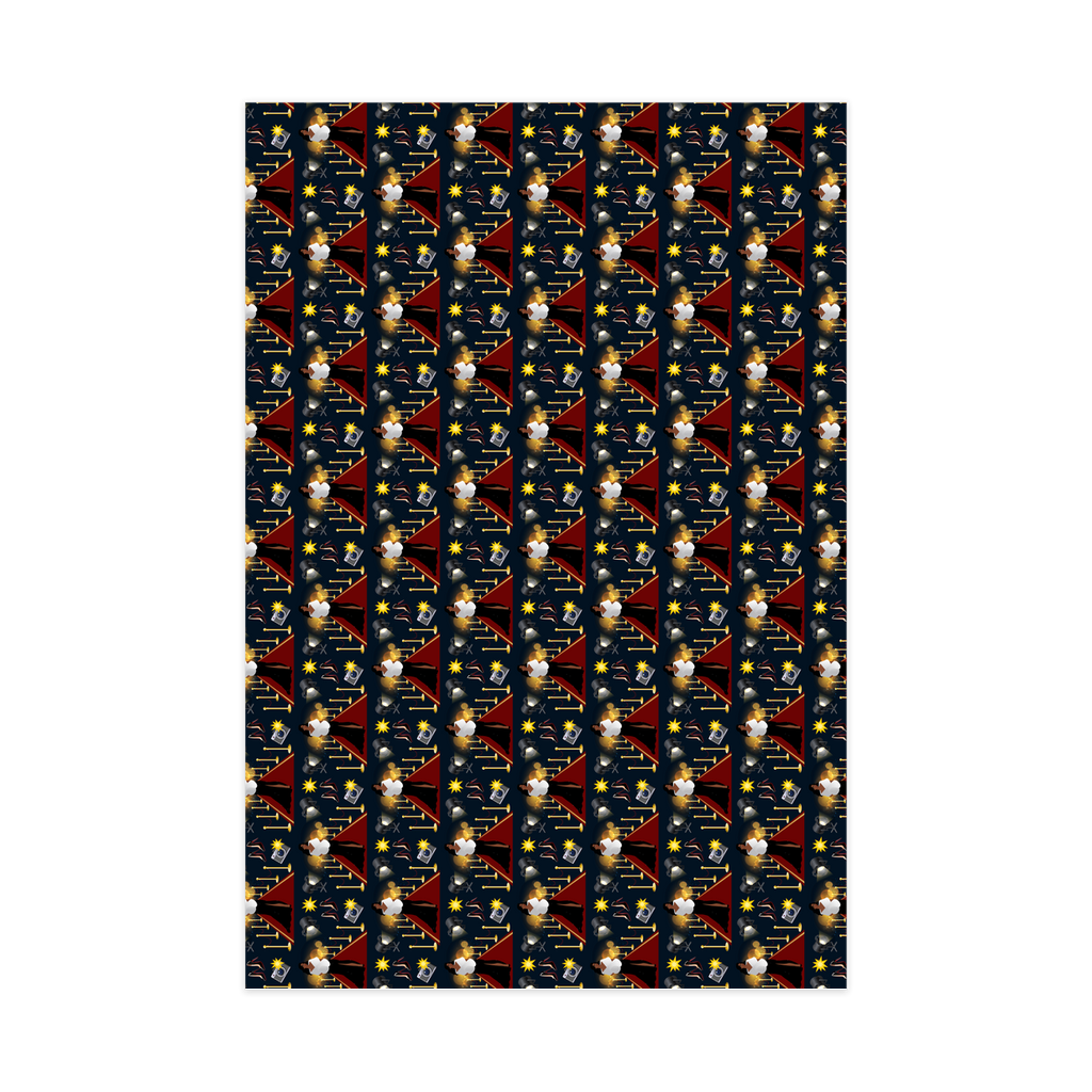Red Carpet - African American Woman - Gift Wrap Paper Roll - Front View