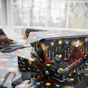 Red Carpet - African American Woman - Gift Wrap Paper Roll - Wrapped Gifts