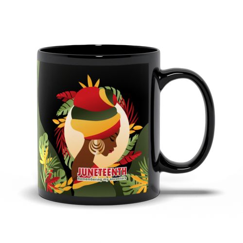 Remembering My Ancestors Juneteenth Coffee Mugs Handle on the Right