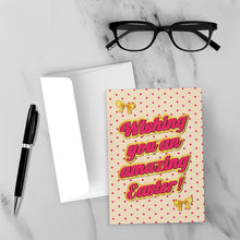 Load image into Gallery viewer, Retro Vibes - Wishing You An Amazing Easter - Polka Dot Easter Greeting Card