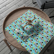 Load image into Gallery viewer, Summer Beach Fun - African American Woman - Gift Wrapping Paper Roll (Afro Hair)
