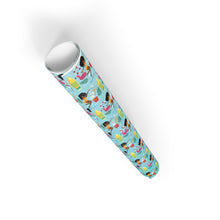 Load image into Gallery viewer, Summer Beach Fun - African American Woman - Gift Wrapping Paper Roll (Afro Hair)
