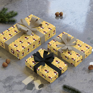 Shining Bright - African American Woman - Floral Gift Wrapping Paper Roll