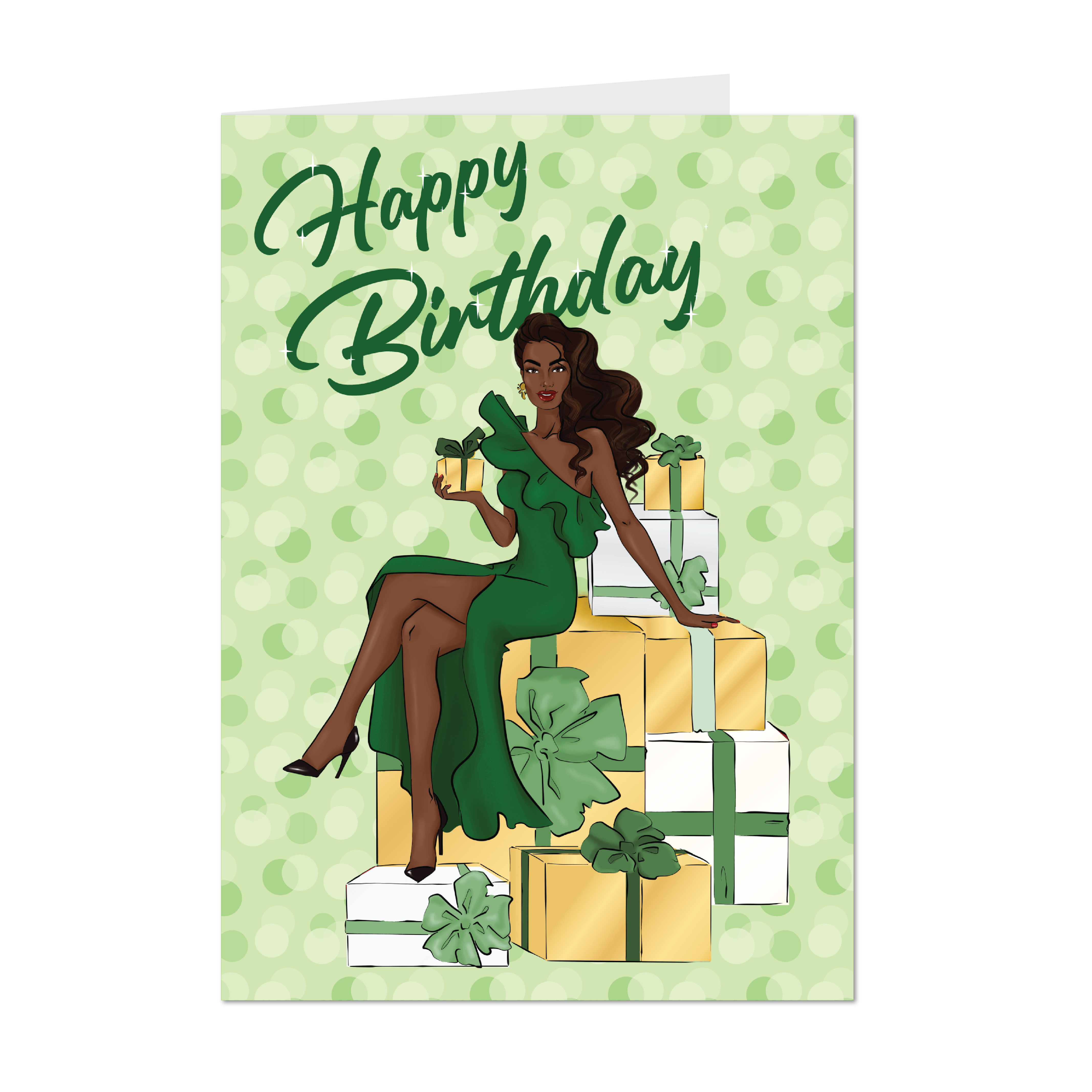 green floral smocked dress Seeing Green - African American Woman