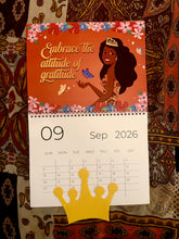 Load image into Gallery viewer, 2026 Black Stationery African American Wall Calendar - SHINE! (Medium Size)