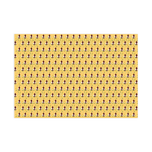Shining Bright - African American Woman - Floral Gift Wrapping Paper Roll - Landscape Close-up