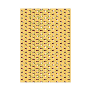 Shining Bright - African American Woman - Floral Gift Wrapping Paper Roll - Vertical Front View