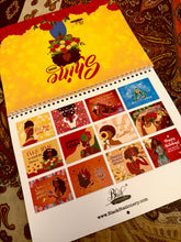 Load image into Gallery viewer, 2026 Black Stationery African American Wall Calendar - SHINE! (Medium Size)