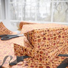 Load image into Gallery viewer, Smiling Happy Squirrel - Autumn Gift Wrap Paper Roll