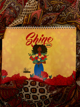 Load image into Gallery viewer, 2026 Black Stationery African American Wall Calendar - SHINE! (Medium Size)