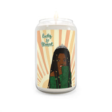 Load image into Gallery viewer, Soy Candle — "Lucky &amp; Blessed" Black Girl Magic Scented Candle - Dreadlocks Hairstyle