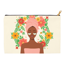 Load image into Gallery viewer, Spa Day - African American Woman - Accessory Bag Side B