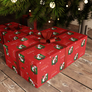Sparkle Merry Christmas - African American Woman - Gift Wrapping Paper (Updo Hair) - Gift Samples 2