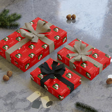 Load image into Gallery viewer, Sparkle Merry Christmas - African American Woman - Gift Wrapping Paper (Updo Hair) - Gift Samples 3