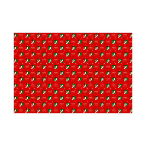 Sparkle Merry Christmas - African American Woman - Gift Wrapping Paper (Updo Hair) - Landscape Close-up