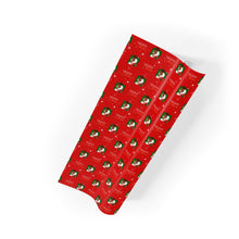 Load image into Gallery viewer, Sparkle Merry Christmas - African American Woman - Gift Wrapping Paper (Updo Hair) - Rolled View