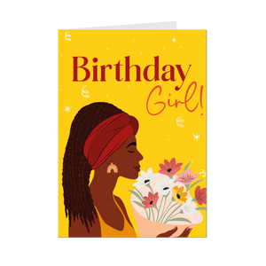 Stylish Glow - African American Birthday Greeting Card Shop - Front