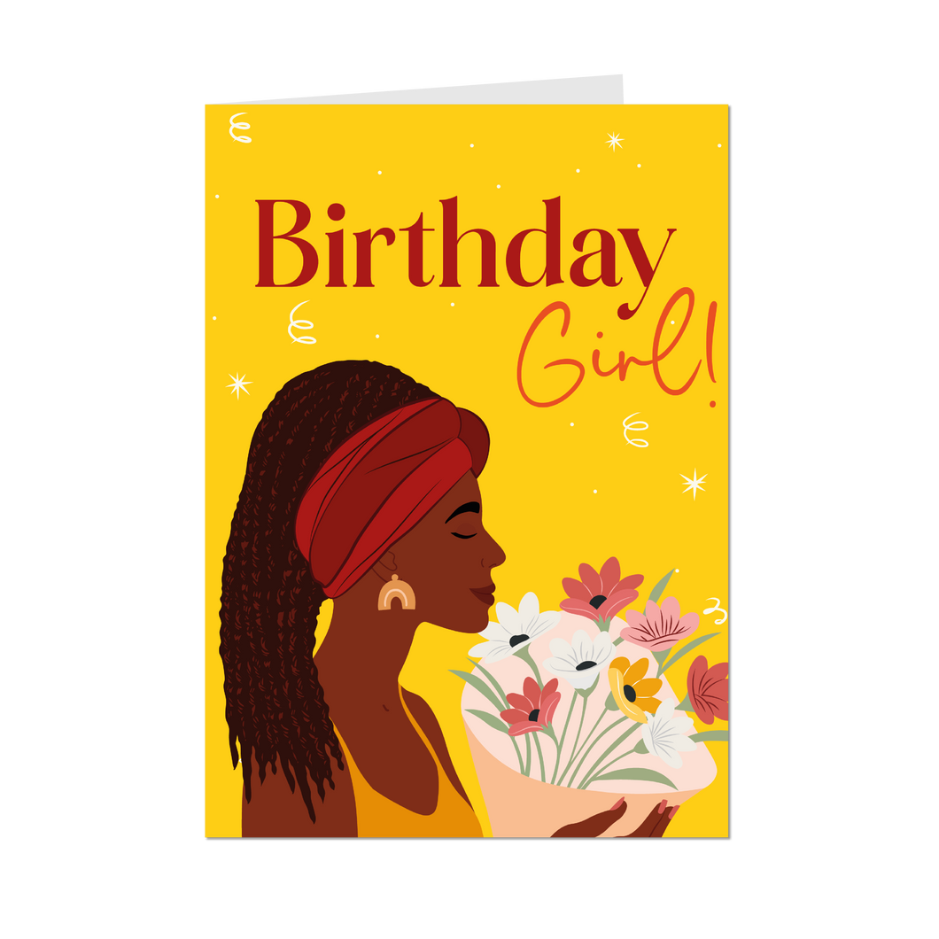Stylish Glow - African American Birthday Greeting Card Shop - Front