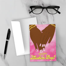 Load image into Gallery viewer, Stylish Pink French Tip Nails - Happy Mother's Day - Pink Greeting Card - Mom Holiday Card - Manicure