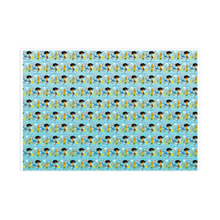 Load image into Gallery viewer, Summer Beach Fun - African American Woman - Gift Wrapping Paper Roll - Landscape Close-up