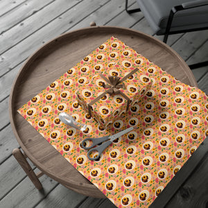 Sunflowers & Smiles - African American Woman - Yellow Gift Wrapping Paper Roll - Paper + Wrapped Gift