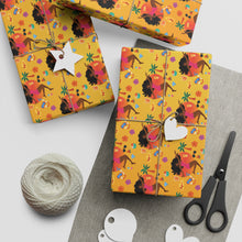 Load image into Gallery viewer, Sunset Beach Fun 2 - African American Woman - Gift Wrapping Paper - Wrapped Gifts Sample Photo