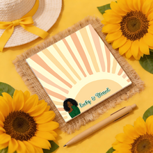Load image into Gallery viewer, Sunshine Glow Lucky &amp; Blessed - African American Woman - Curly Wavy Hairstyle - Afrocentric Notepads - To-Do List Notes - Paper Gifts
