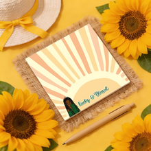Load image into Gallery viewer, Sunshine Glow Lucky &amp; Blessed - African American Woman - Dreadlocks Hairstyle - Afrocentric Notepads - To-Do List Notes - Office Supplies