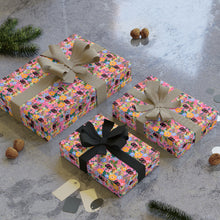 Load image into Gallery viewer, Surrounded By Love - African American Woman - Floral Gift Wrapping Paper Roll - Wrapped Gifts