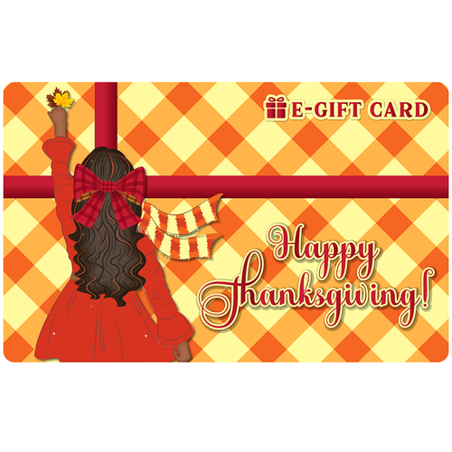 Black Stationery Thanksgiving E-Gift Card 01