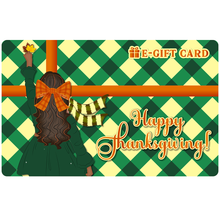 Load image into Gallery viewer, Black Stationery Thanksgiving E-Gift Card 03