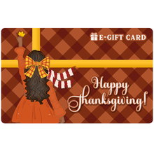 Load image into Gallery viewer, Black Stationery Thanksgiving E-Gift Card 04