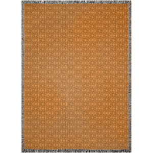 Think Positive - Orange Cozy Decorative Woven Blankets - 3 Sizes - Home Décor & Gift Giving  