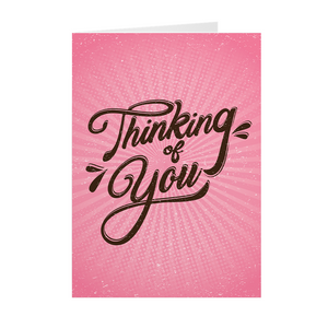 Spark the Imagination - Thinking of You - Pop Art Valentine's Day Card (Pink)