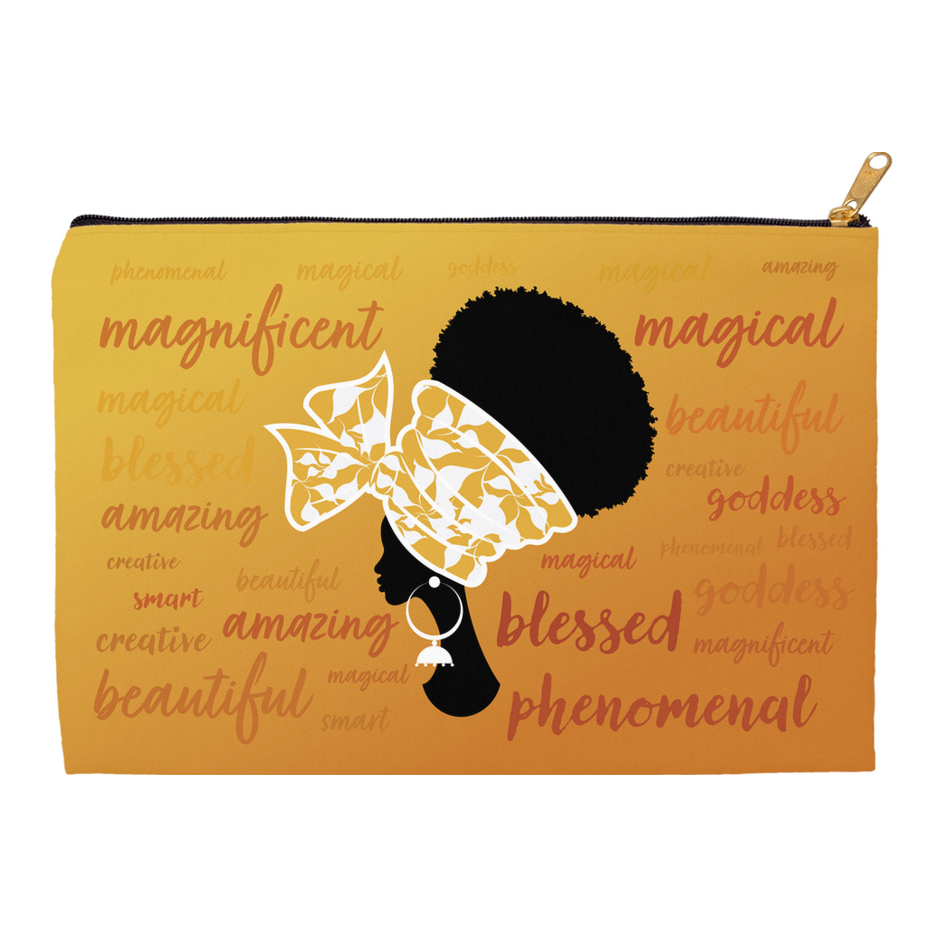 Uplifting Positive Words - African American Woman Accessory Bags 2