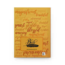 Load image into Gallery viewer, Uplifting Positive Words - Empowerment Hardcover Journal - Celebrating Black Beauty &amp; Brilliance Back