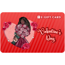 Load image into Gallery viewer, Black Stationery Valentine&#39;s E-Gift Card 02