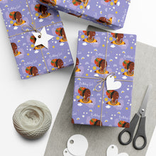 Load image into Gallery viewer, Vibrant Energy - Smiling African American Woman - Birthday Gift Wrapping Paper boxes