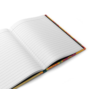 Vibrant Floral Hardcover Journal - Afrocentric Design for Creative Souls Inside