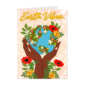 ワールドレップサービス EARTH CARD ユーティリティカード World Earth Day – Black Stationery