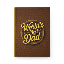 Load image into Gallery viewer, World's Best Dad Hardcover Journal — Leather Design - Father's Day Gift Notebook