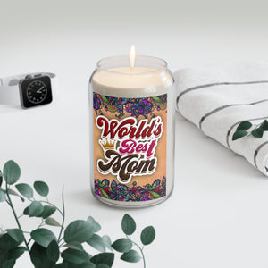 World's Best Mom Scented Candle - Perfect Gift for Mother's Day with Sample Background 2