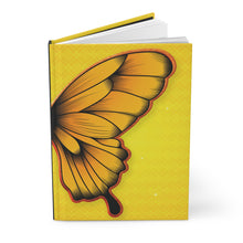 Load image into Gallery viewer, Yellow Butterfly Hardcover Journal — Floral Wing Notebook for Gratitude, Travel &amp; Daily Notes