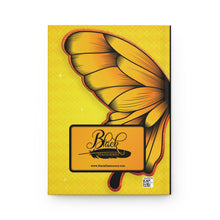 Load image into Gallery viewer, Yellow Butterfly Hardcover Journal — Floral Wing Notebook for Gratitude, Travel &amp; Daily Notes