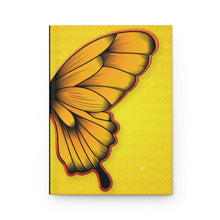 Load image into Gallery viewer, Yellow Butterfly Hardcover Journal — Floral Wing Notebook for Gratitude, Travel &amp; Daily Notes
