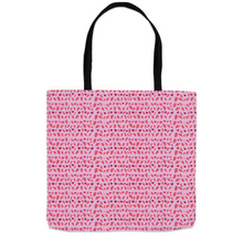 Load image into Gallery viewer, Self-Love is Key - Pink Heart Confetti Tote Bags (1)