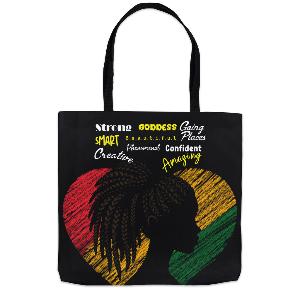 Africa Smart Confident Blessed - Black Woman - Tote Bags