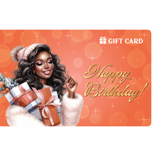 Load image into Gallery viewer, Black Stationery Birthday E-Gift Card