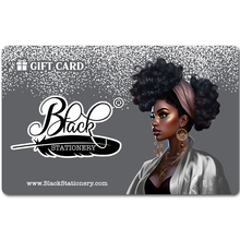 Load image into Gallery viewer, Black Stationery E-Gift Card