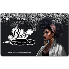 Load image into Gallery viewer, Black Stationery E-Gift Card